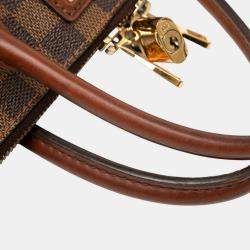 Pre Owned Louis Vuitton Brown Damier Ebene Belmont MM