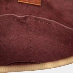 Pre Owned Louis Vuitton Brown Damier Ebene Belmont MM