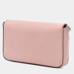 Pre Owned Louis Vuitton Pink Epi Pochette Felicie