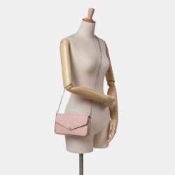 Pre Owned Louis Vuitton Pink Epi Pochette Felicie
