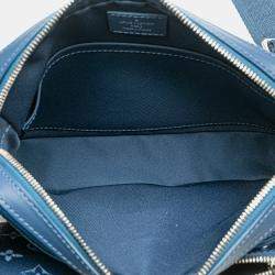 Pre Owned Louis Vuitton Blue Monogram Gradient Trio Messenger
