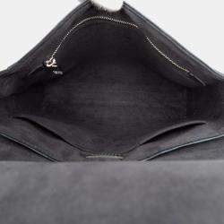 مملوكة مسبقًا Louis Vuitton Black Blue Damier Cobalt Newport Messenger PM