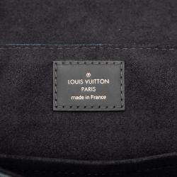 مملوكة مسبقًا Louis Vuitton Black Blue Damier Cobalt Newport Messenger PM