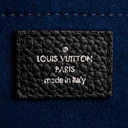 مملوكة مسبقًا Louis Vuitton Black Blue Taurillon Armand LV Circle 
