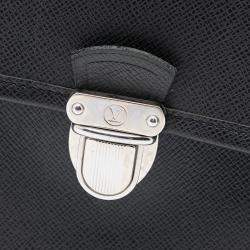 مملوكة مسبقًا Louis Vuitton Black Taiga Anton Briefcase