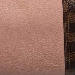 Pre Owned Louis Vuitton Jersey Magnolia Damier Ebene Canvas and Taurillon Leather Bag