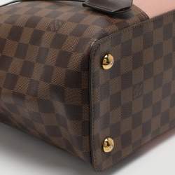 Pre Owned Louis Vuitton Jersey Magnolia Damier Ebene Canvas and Taurillon Leather Bag