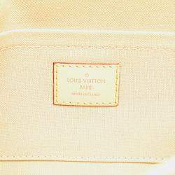 Pre Owned حقيبة لوي فيتون بيضاء دامييه أزور فيفوريت وسط