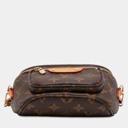 مملوكة مسبقًا حقيبة لويس فويتون بومباغ ميني مونوجرام بني