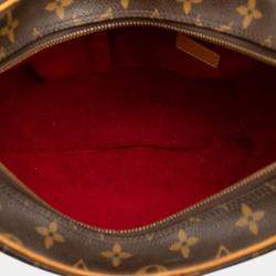 Pre Owned Louis Vuitton Brown Monogram Croissant GM