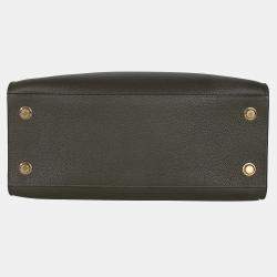 Pre Owned حقيبة لوي فيتون سيتي ستيمر توريلون كريمي كاكي أسود متوسط الحجم