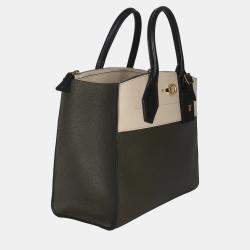 Pre Owned حقيبة لوي فيتون سيتي ستيمر توريلون كريمي كاكي أسود متوسط الحجم