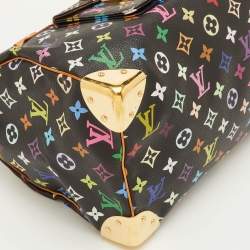 مملوكة مسبقًا Louis Vuitton Speedy 30 Black Monogram Multicolore Canvas Bag