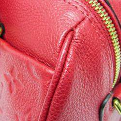 مملوكة مسبقًا Louis Vuitton Empreinte Speedy Bandlier 25NM Shoulder Bag Cerise Red Color