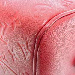 مملوكة مسبقًا Louis Vuitton Empreinte Speedy Bandlier 25NM Shoulder Bag Cerise Red Color