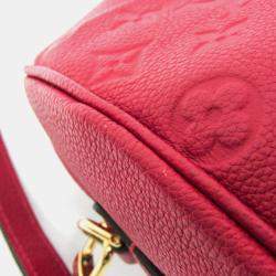 مملوكة مسبقًا Louis Vuitton Empreinte Speedy Bandlier 25NM Shoulder Bag Cerise Red Color