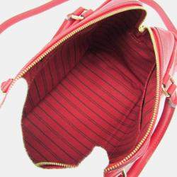 مملوكة مسبقًا Louis Vuitton Empreinte Speedy Bandlier 25NM Shoulder Bag Cerise Red Color