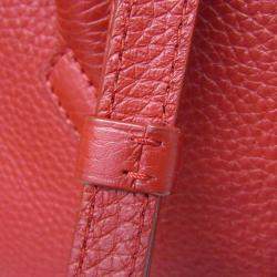 Pre Owned Louis Vuitton Parnassea Rockit PM Red Leather Shoulder Bag