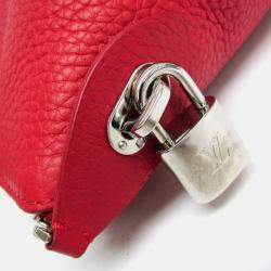Pre Owned Louis Vuitton Parnassea Rockit PM Red Leather Shoulder Bag