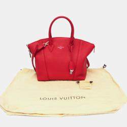Pre Owned Louis Vuitton Parnassea Rockit PM Red Leather Shoulder Bag
