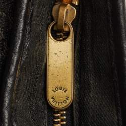 Pre Owned Louis Vuitton Cabby GM Black Monogram Denim and Leather Neo Tote