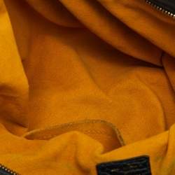 Pre Owned Louis Vuitton Cabby GM Black Monogram Denim and Leather Neo Tote