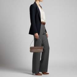 Pre Owned Louis Vuitton Recoleta Damier Ebene Canvas Bag