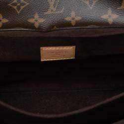 مملوكة مسبقًا Louis Vuitton Brown Monogram Pochette Metis