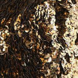 مملوكة مسبقًا Louis Vuitton Gold Black Mini Noe Rococo All Sequin Bag