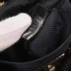 مملوكة مسبقًا Louis Vuitton Gold Black Mini Noe Rococo All Sequin Bag