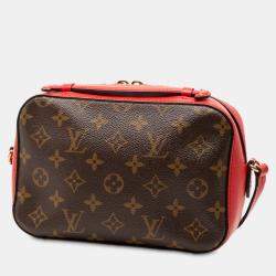 مملوكة مسبقًا Louis Vuitton Brown Red Monogram Saintonge