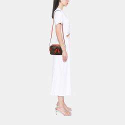 مملوكة مسبقًا Louis Vuitton Brown Red Monogram Saintonge
