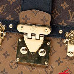 مملوكة مسبقًا Louis Vuitton Brown Monogram Reverse Trunk Clutch