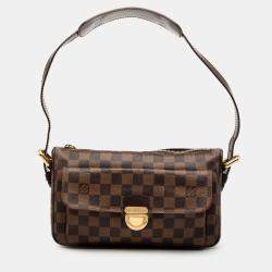 Pre Owned Louis Vuitton Brown Damier Ebene Ravello GM