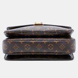 Pre Owned Louis Vuitton Brown Monogram Pochette Metis