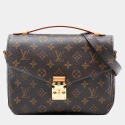Pre Owned Louis Vuitton Brown Monogram Pochette Metis