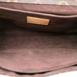 Pre Owned Louis Vuitton Brown Monogram Pochette Metis