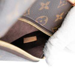 Pre Owned Louis Vuitton Brown Monogram Pochette Metis