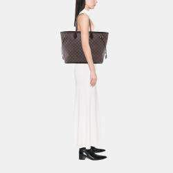 Pre Owned Louis Vuitton Brown Damier Ebene Neverfull GM