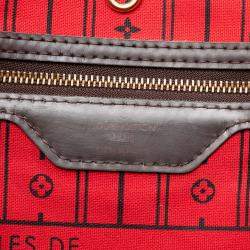 Pre Owned Louis Vuitton Brown Damier Ebene Neverfull GM