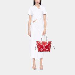 مملوكة مسبقًا حقيبة لوي فيتون نيفرفول مونوغرام عملاق أحمر MM