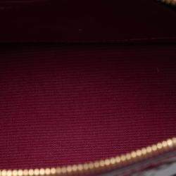 Pre Owned Louis Vuitton Red Monogram Vernis Alma BB