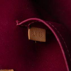 Pre Owned Louis Vuitton Red Monogram Vernis Alma BB