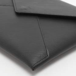 Pre Owned Louis Vuitton Kirigami Black Epi Leather Pochette
