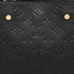 مملوكة مسبقًا Louis Vuitton Montaigne BB Black Monogram Empreinte Leather Bag