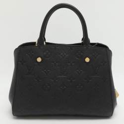 مملوكة مسبقًا Louis Vuitton Montaigne BB Black Monogram Empreinte Leather Bag
