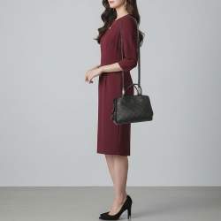 مملوكة مسبقًا Louis Vuitton Montaigne BB Black Monogram Empreinte Leather Bag