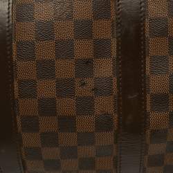 Pre Owned Louis Vuitton Keepall Bandouliere 45 Damier Ebene Canvas Bag