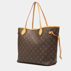 Pre Owned Louis Vuitton Brown Monogram Neverfull MM