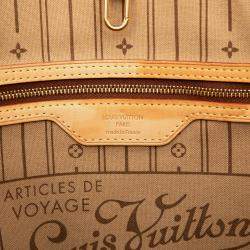 Pre Owned Louis Vuitton Brown Monogram Neverfull MM